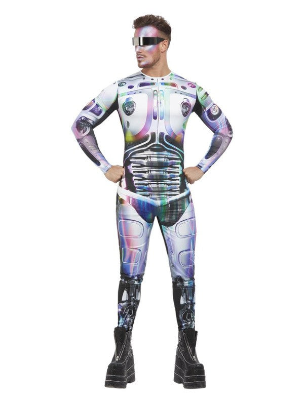 Déguisement extraterrestre, Homme, Multicolore, Justaucorps
