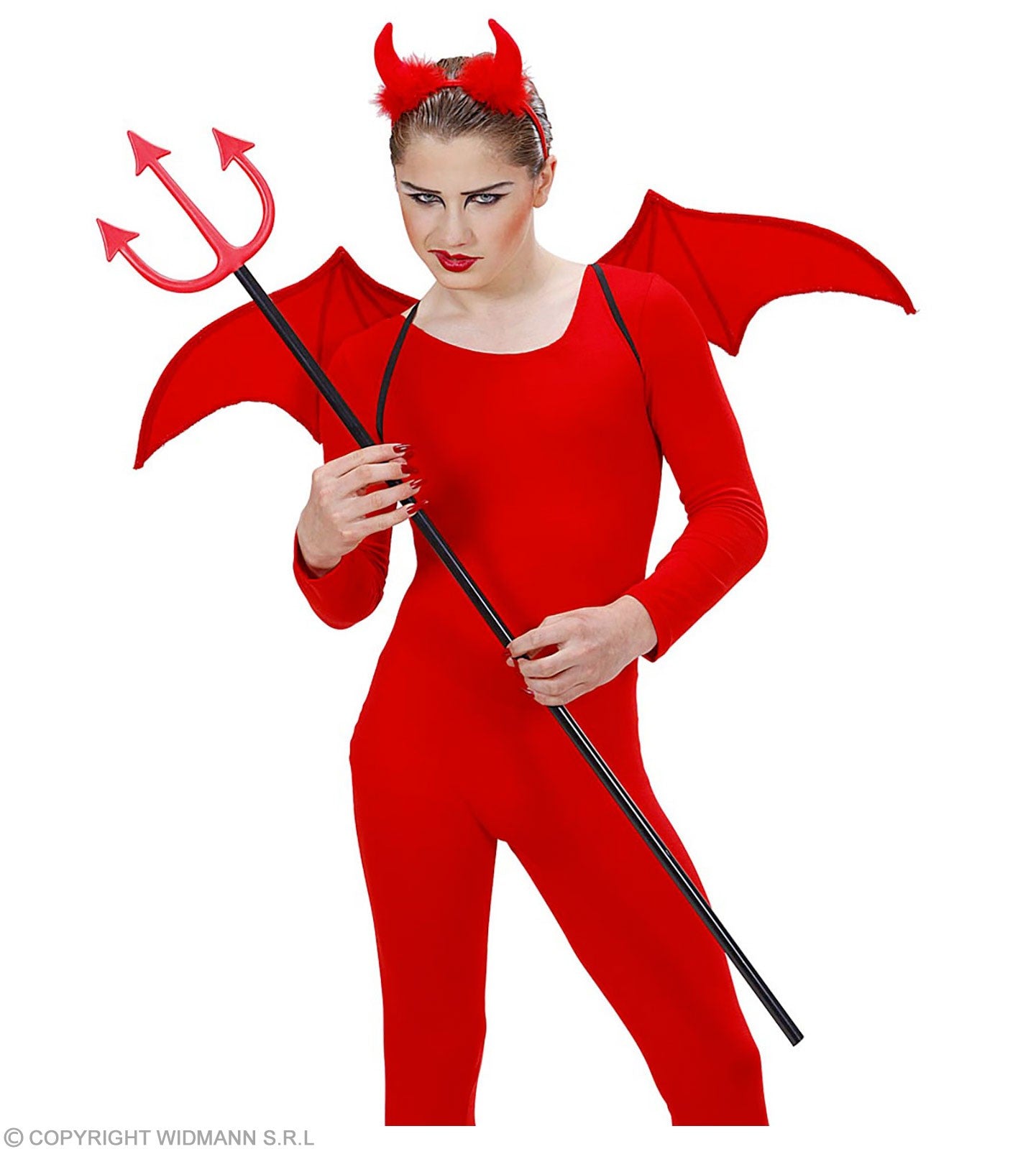 Set Diable rouge (ailes et serre-têtes cornes)