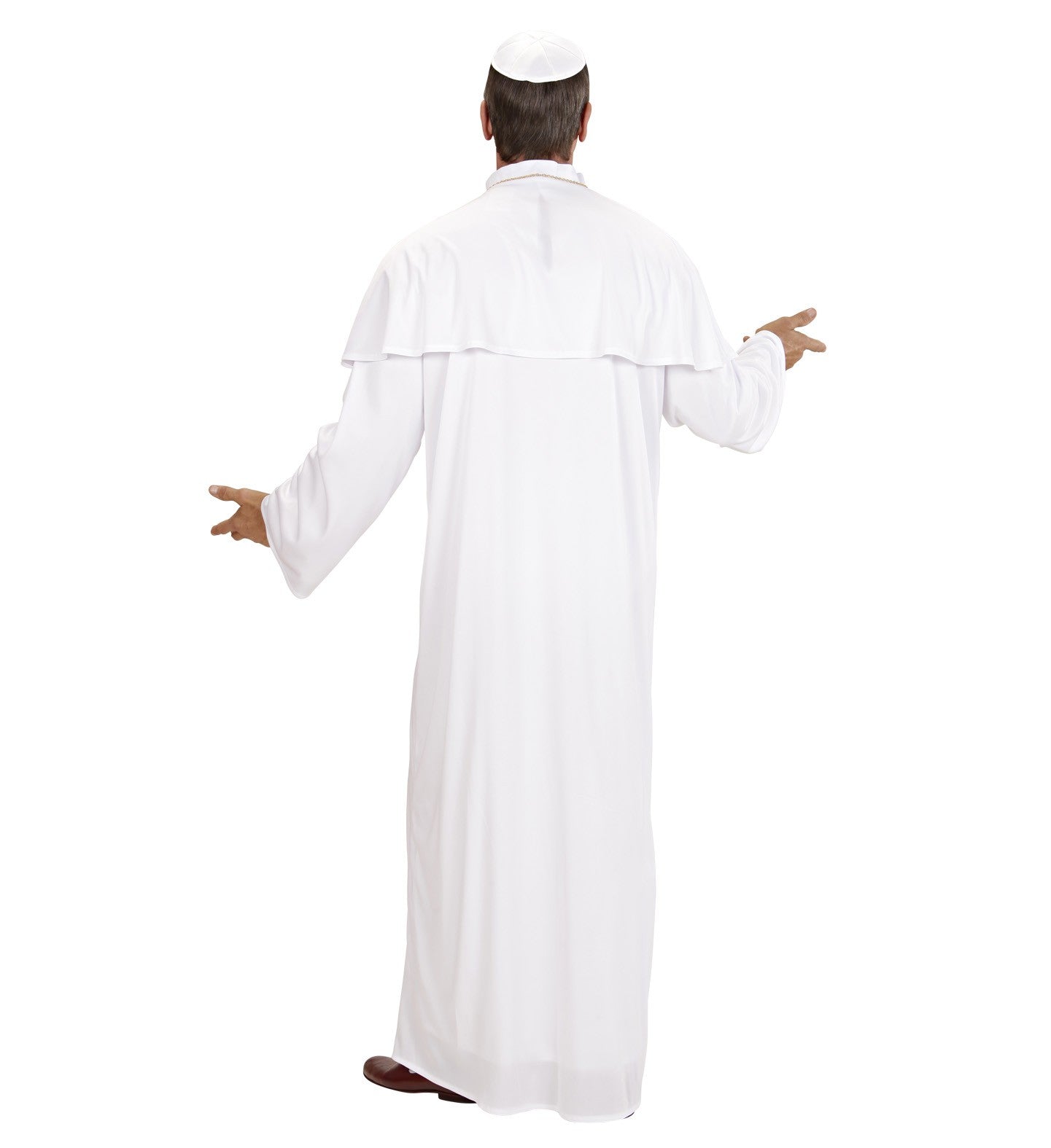 Déguisement Pape Homme blanc (robe, cape, calotte)