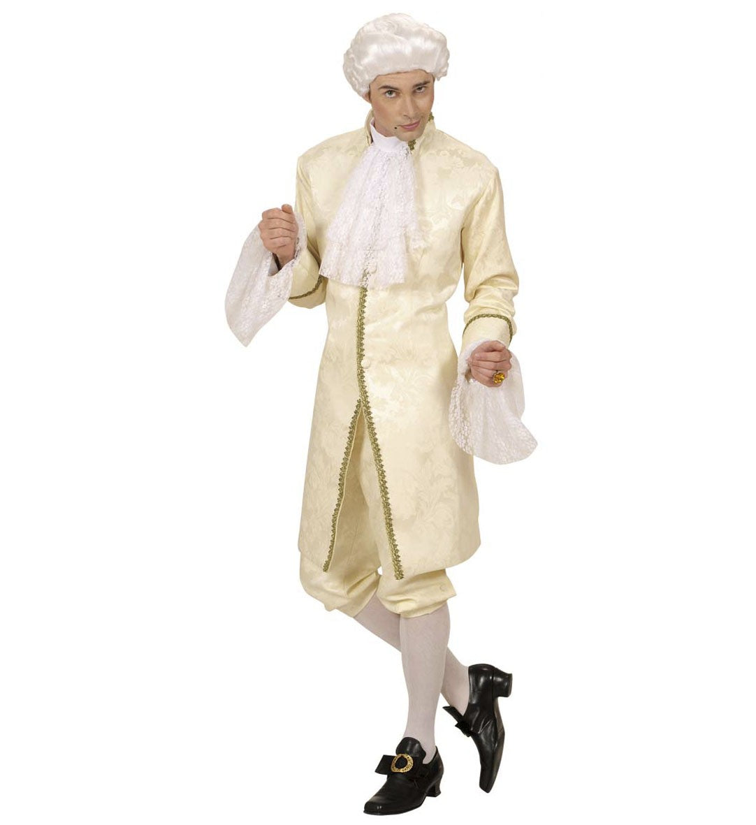 Déguisement Casanova (jaquette, pantalon, jabot, boucles chaussures)