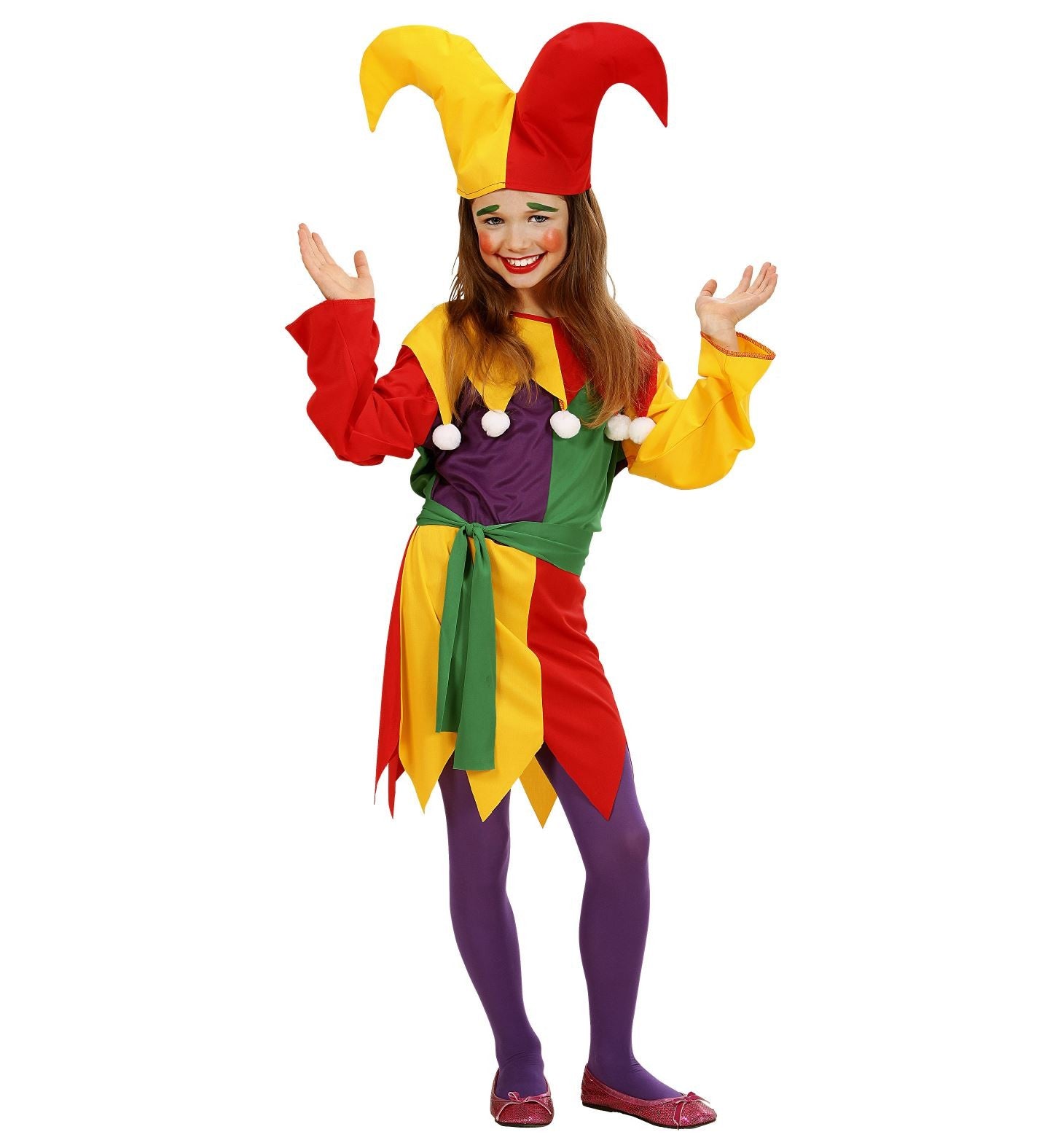 Déguisement Joker fille multicolore du 4 au 13 ans