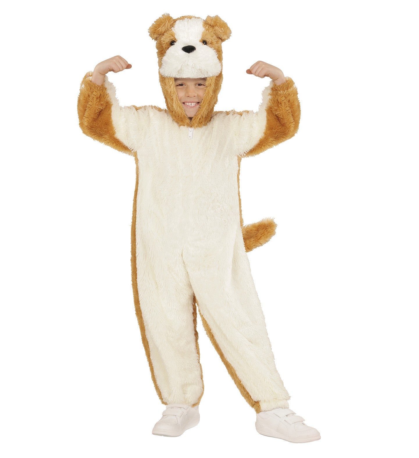 Déguisement bulldog enfant (combinaison à capuche et masque)
