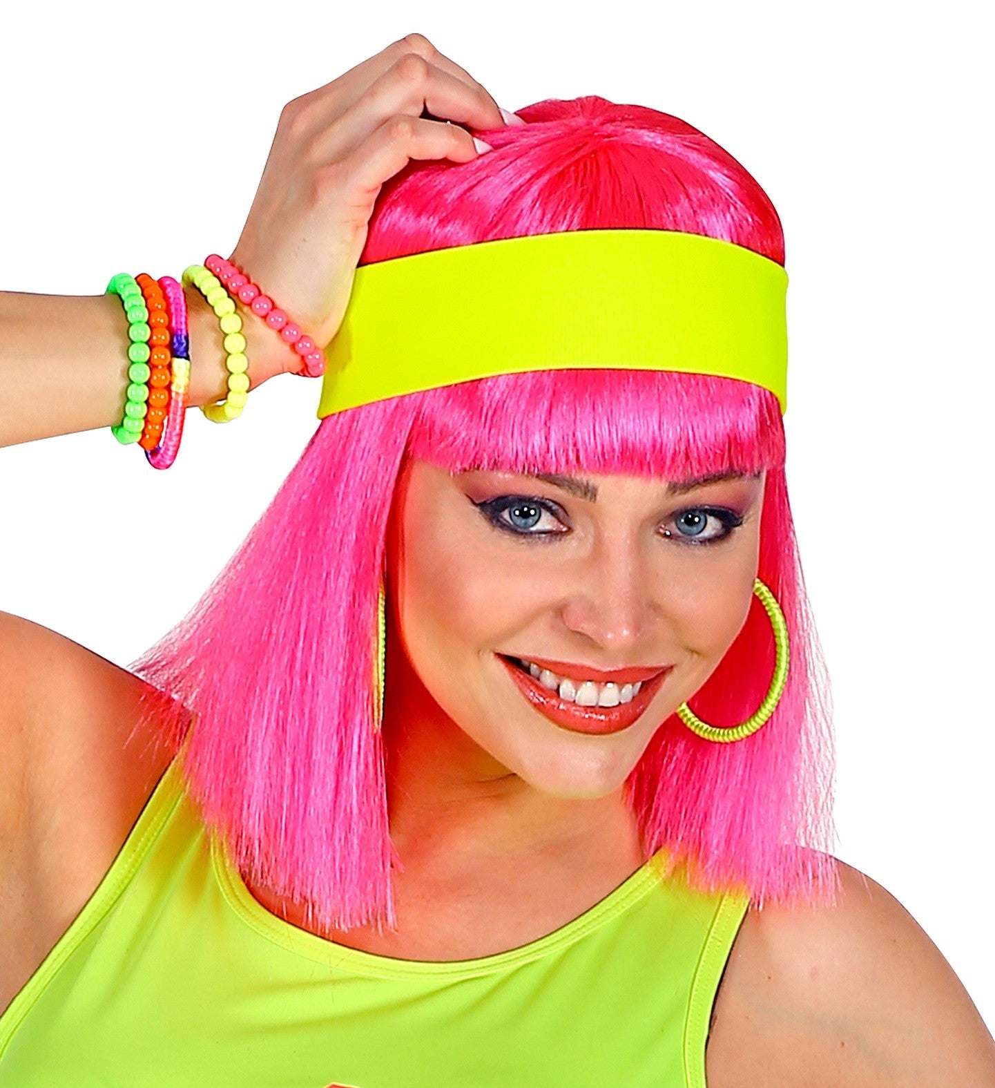 Bandeau jaune fluo années 80
