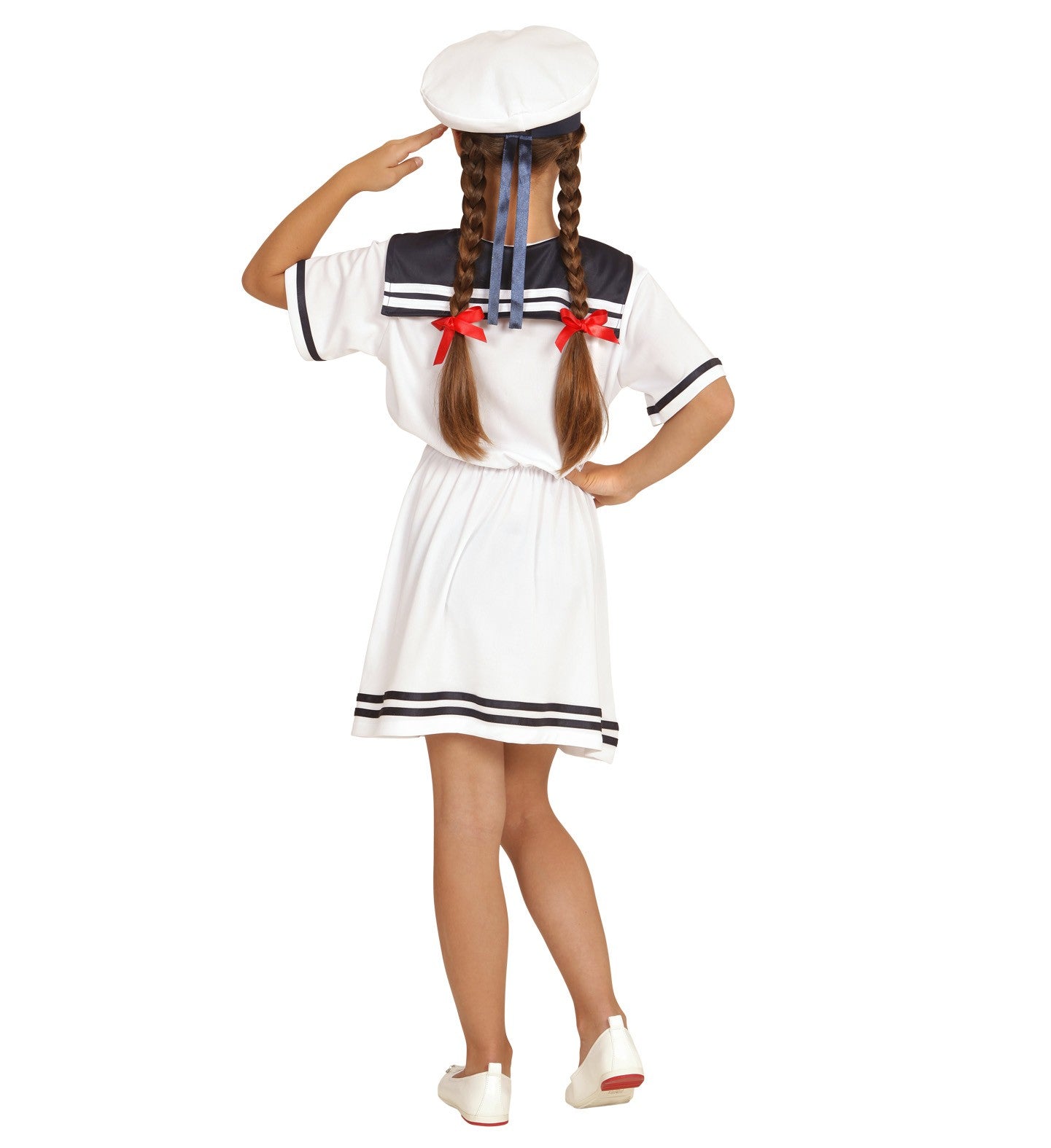 Déguisement Marin fille blanc (robe, calot)
