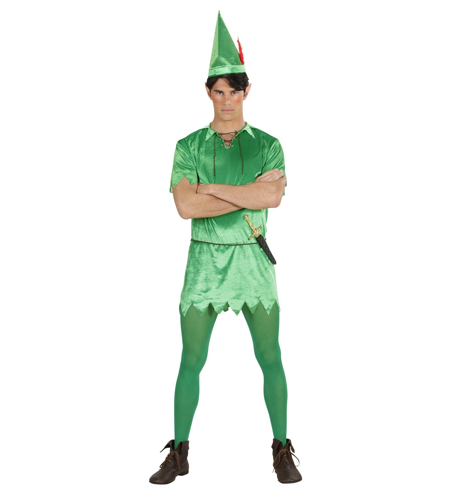 Déguisement Peter Pan adulte (tunique, chapeau du S au XXL)
