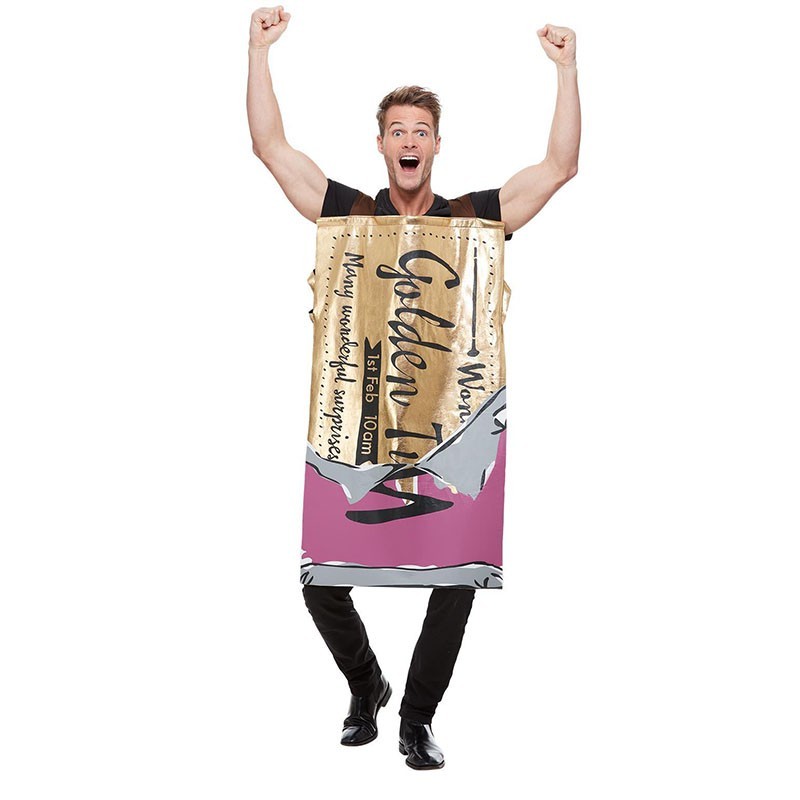 Costume de barre chocolatée Willy Wonka de Roald Dahl, Violet (tabard)