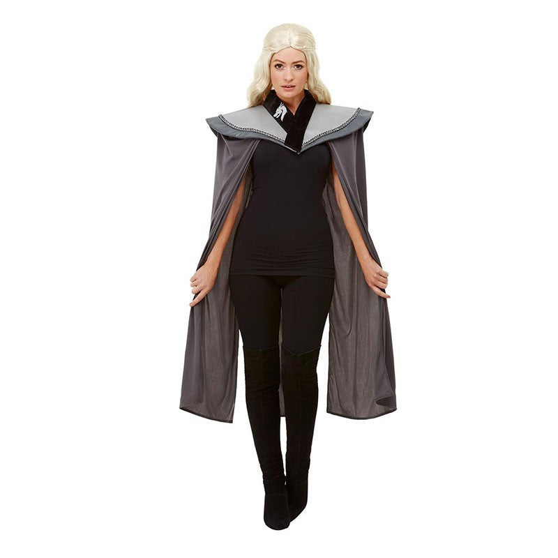 Cape Médiévale grise pour femme