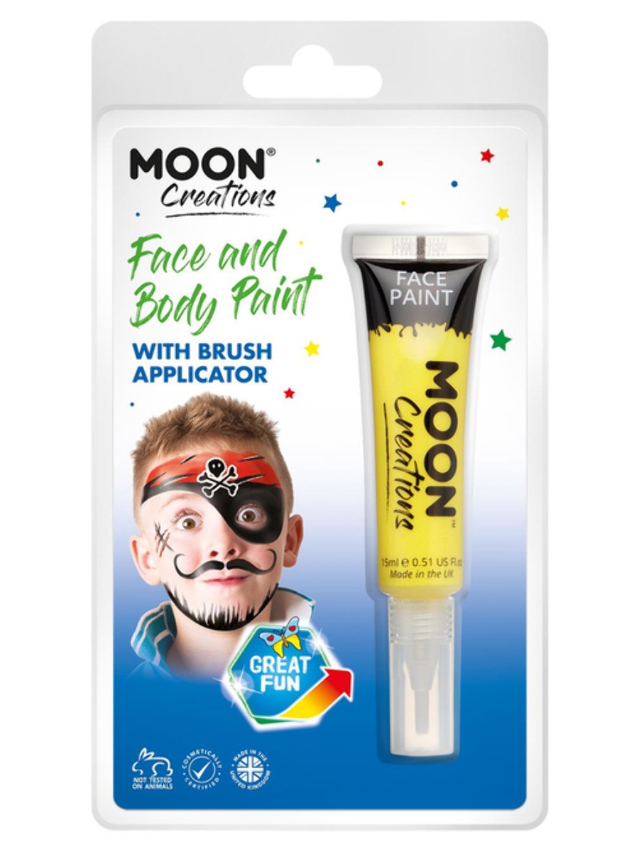 Maquillage Moon Créations, visage corps jaune,15ml