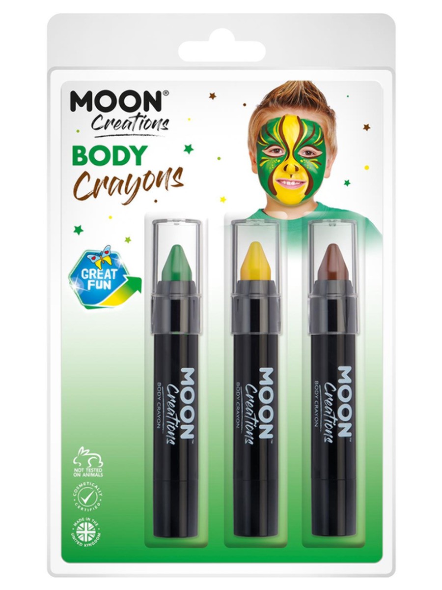 Lot de 3 Crayons Body painting Moon, couleur 3,5g