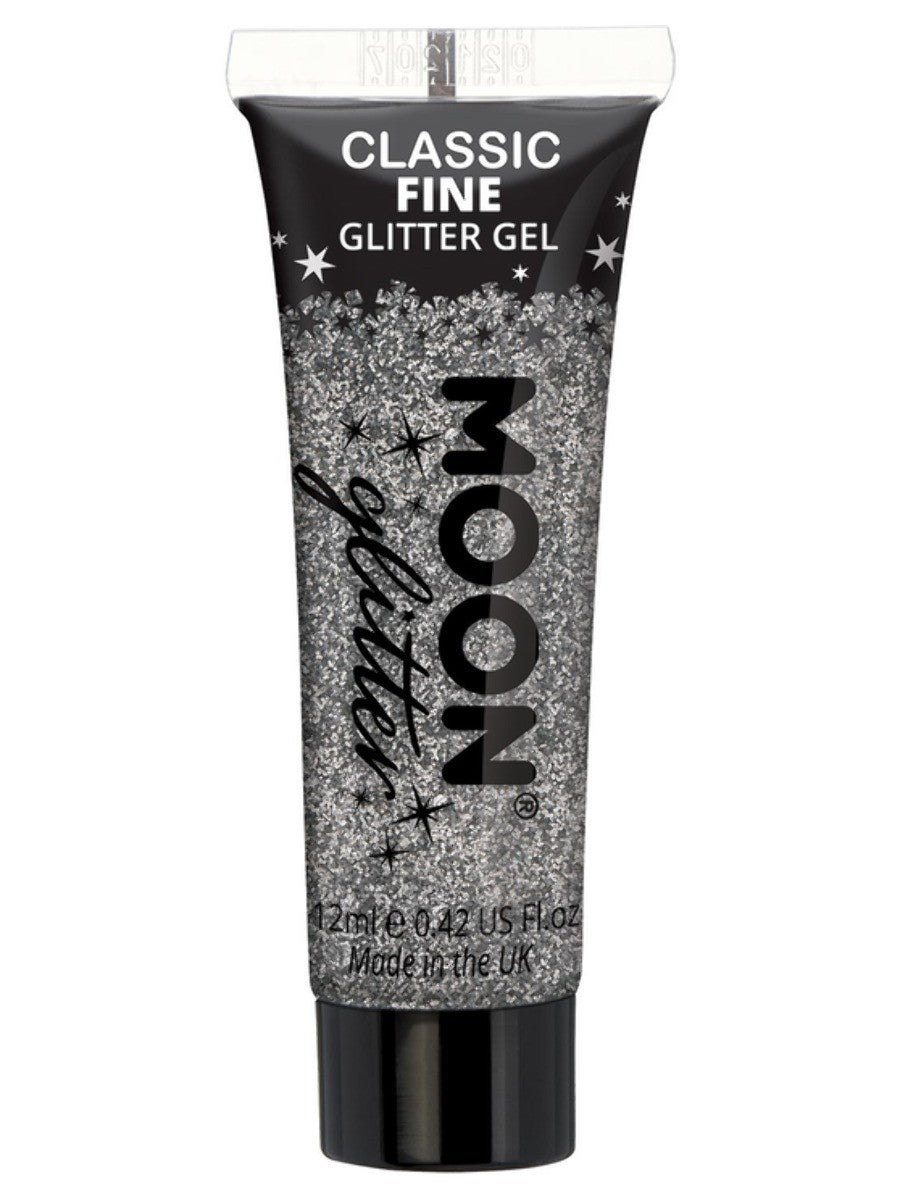 Moon Glitter Classic Fine Glitter Gel, Silver