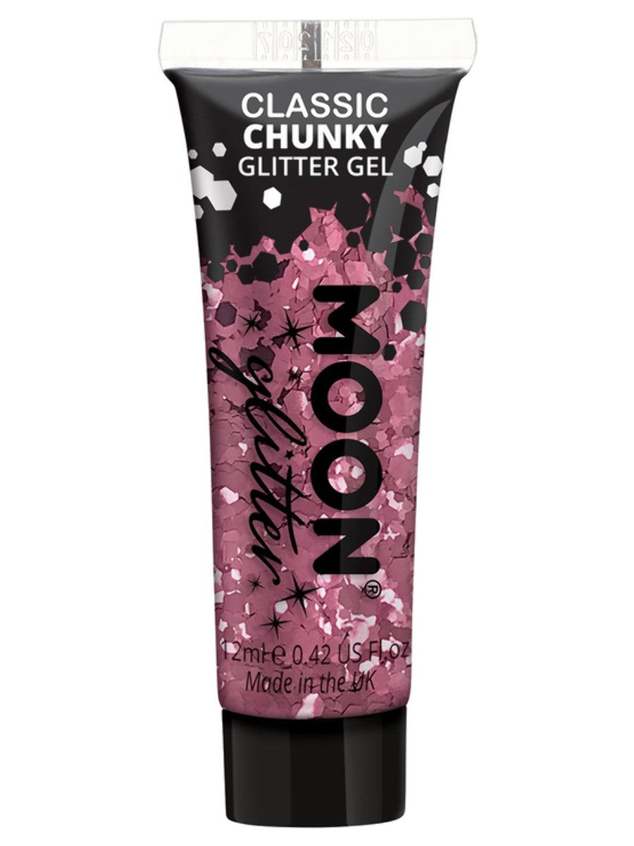 Moon Glitter Classic Chunky Glitter Gel, Pink