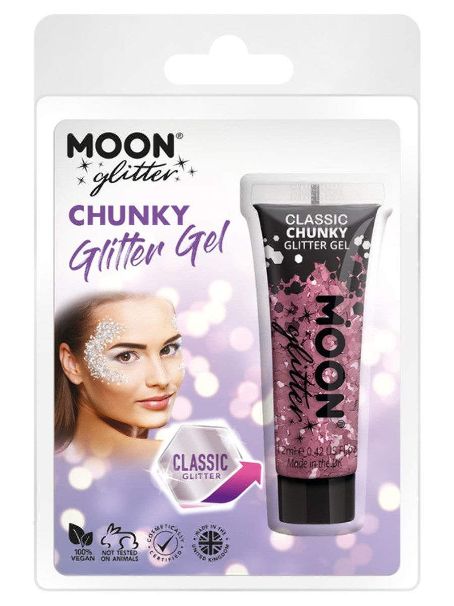 Moon Glitter Classic Chunky Glitter Gel, Pink
