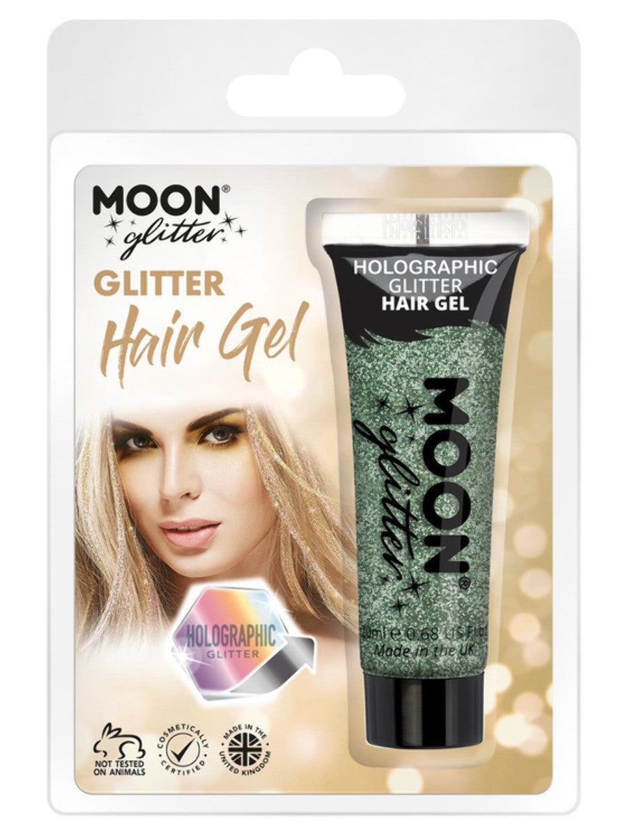 Gel Pailleté Holographique Vert - Moon Glitter