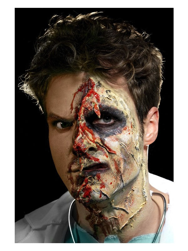 Kit latex liquide zombie (maquillage 4 couleurs et éponges, 4 X 29,57 ml)