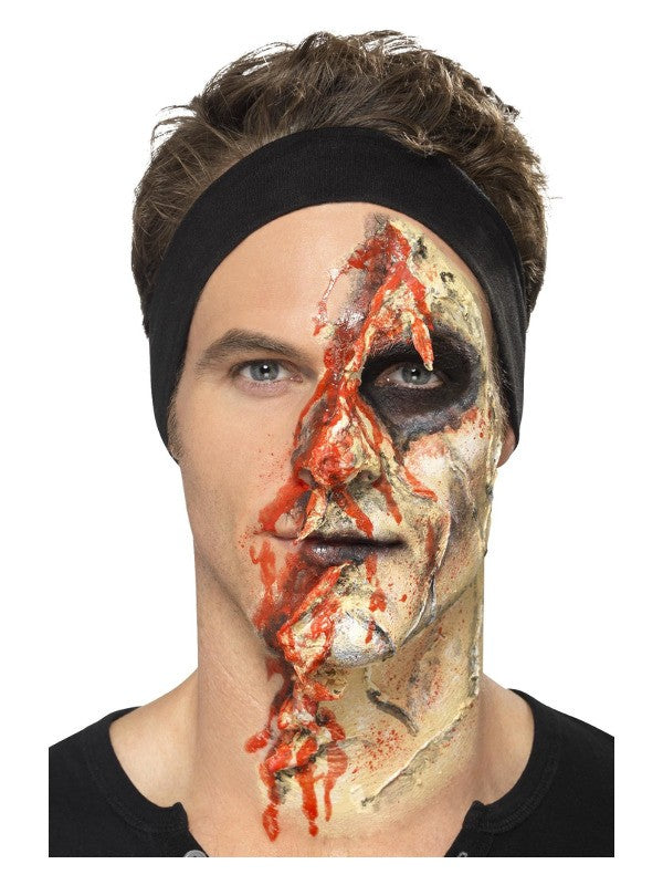 Kit latex liquide zombie (maquillage 4 couleurs et éponges, 4 X 29,57 ml)