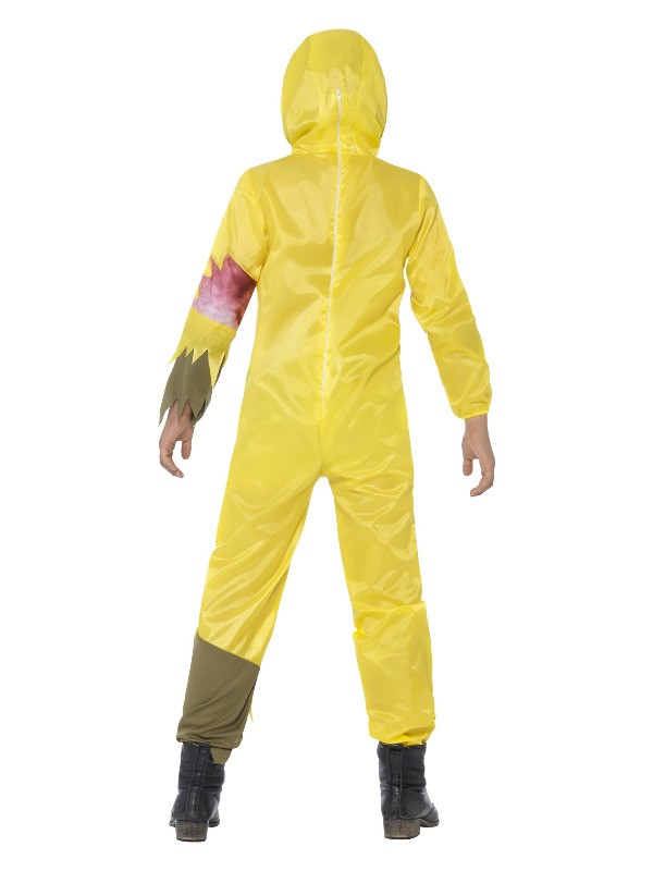 Déguisement déchets toxiques, jaune, enfant (combinaison avec masque à gaz)