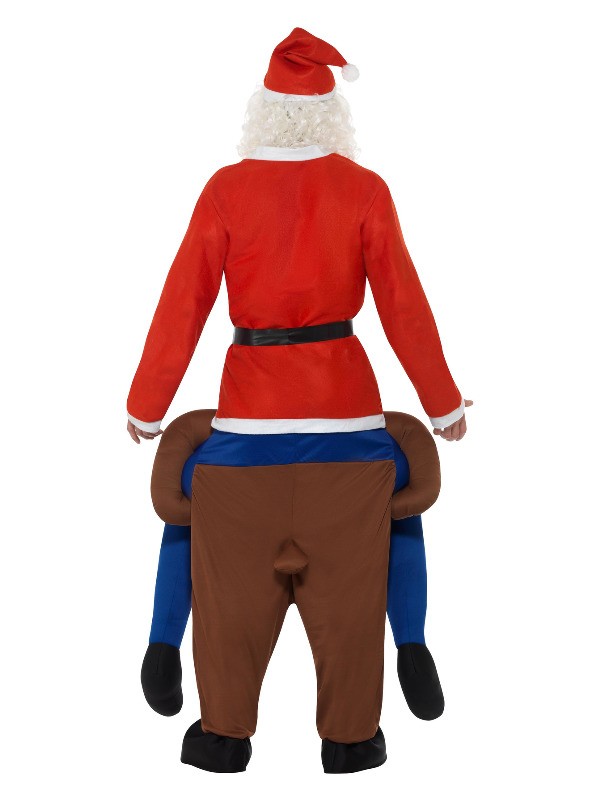 Déguisement Porté Père Noël sur Renne Adulte (combinaison)
