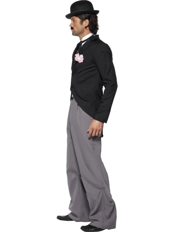 Déguisement Charlie Chaplin 1920 Homme (veste, faux gilet, pantalon, cravate)
