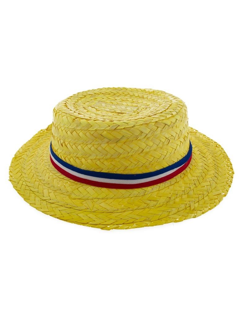 Canotier avec ruban bleu, blanc, rouge - France