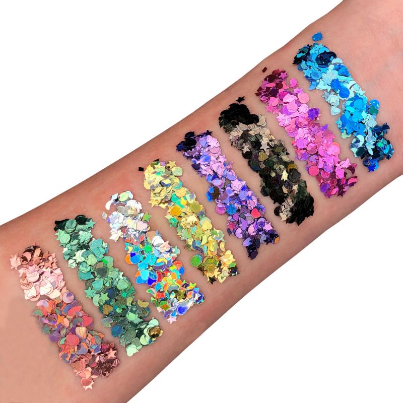 Paillettes Holographiques Violet - Cosmic Moon