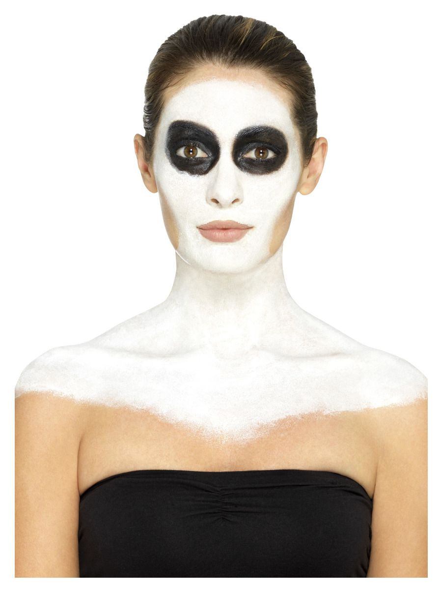 Kit latex liquide fluo squelette (4 pots de maquillage et 4 éponges)