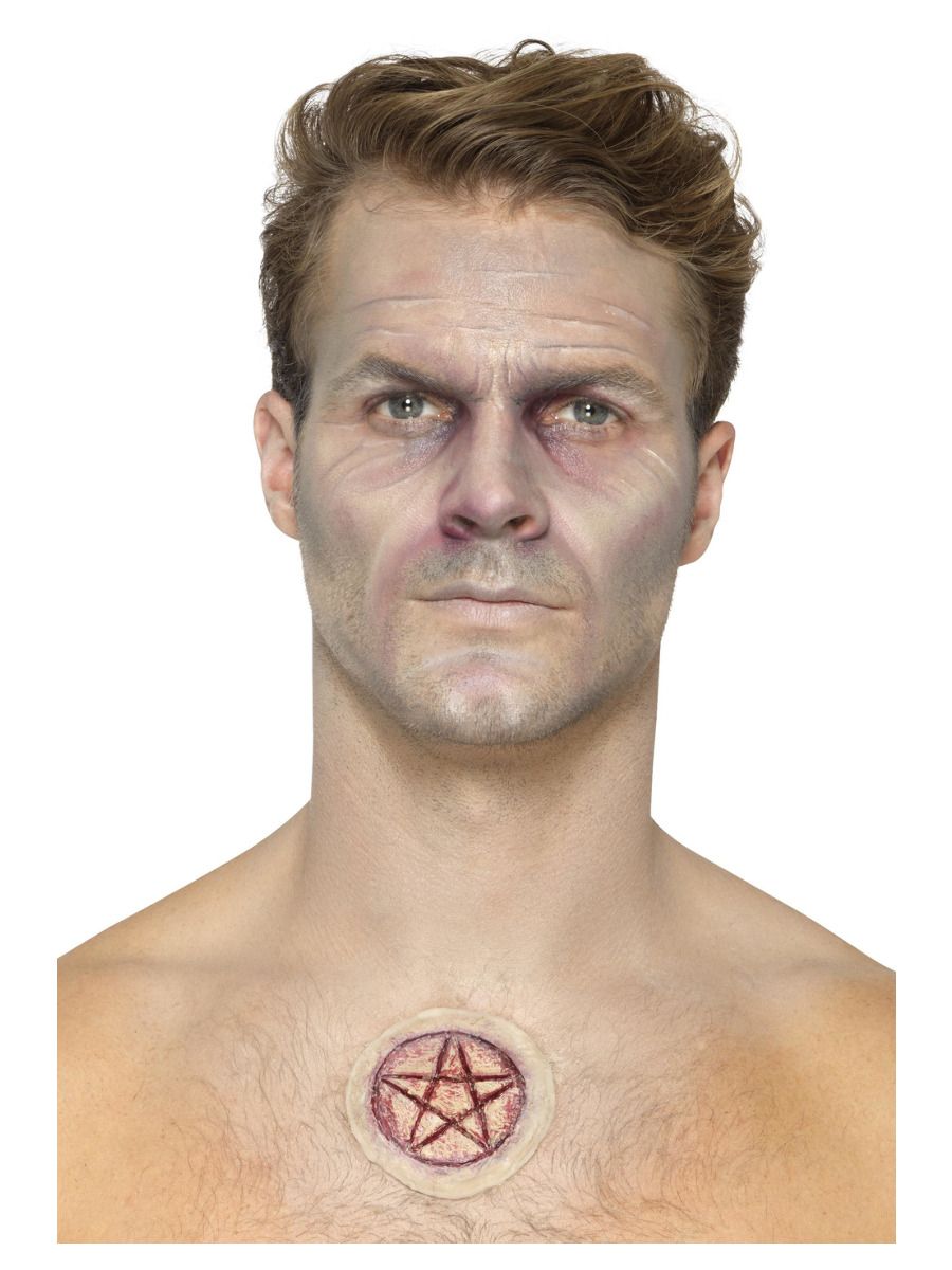 Masque zombie marron en mousse latex
