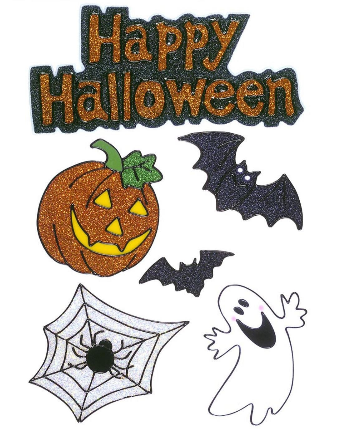6 Stickers Happy Halloween