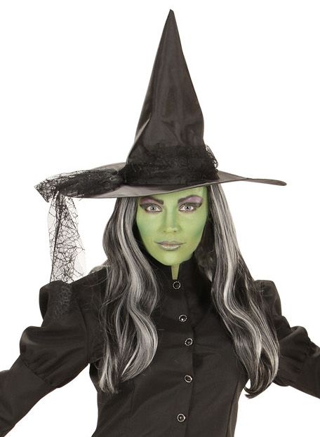 Maquillage sorcière visage et corps (4 crayons, 2 fards, 1 applicateur)