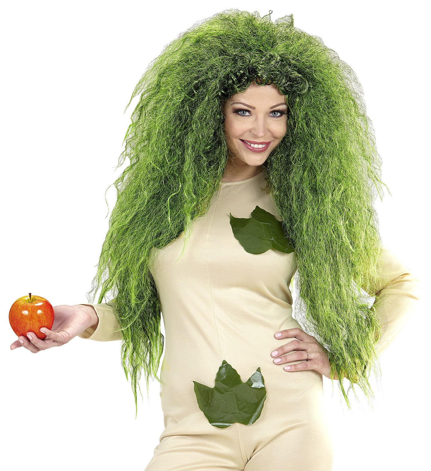 Perruque sorcière femme verte