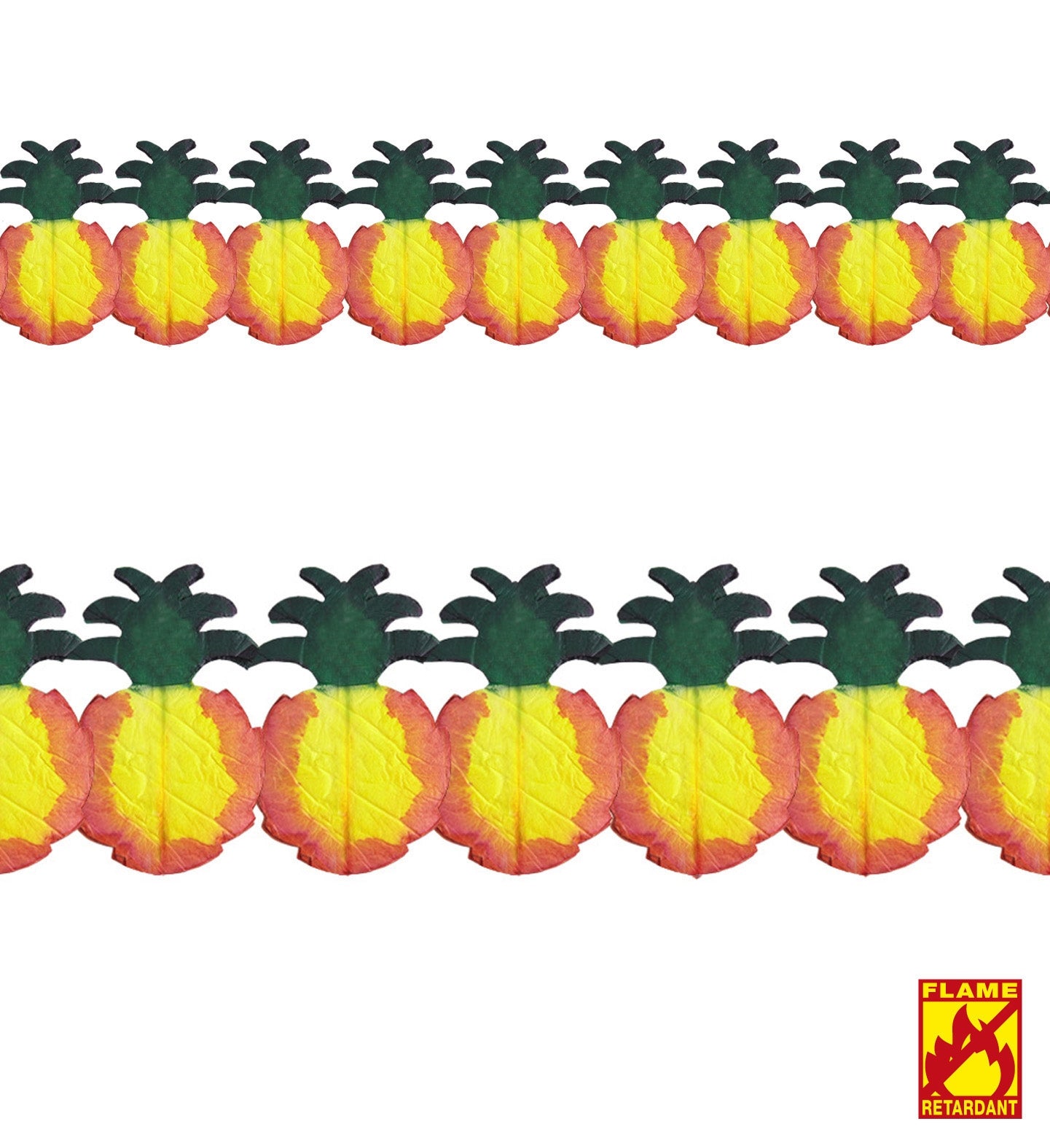 Guirlande Ananas de 4 m en papier avec retardateur de flamme.