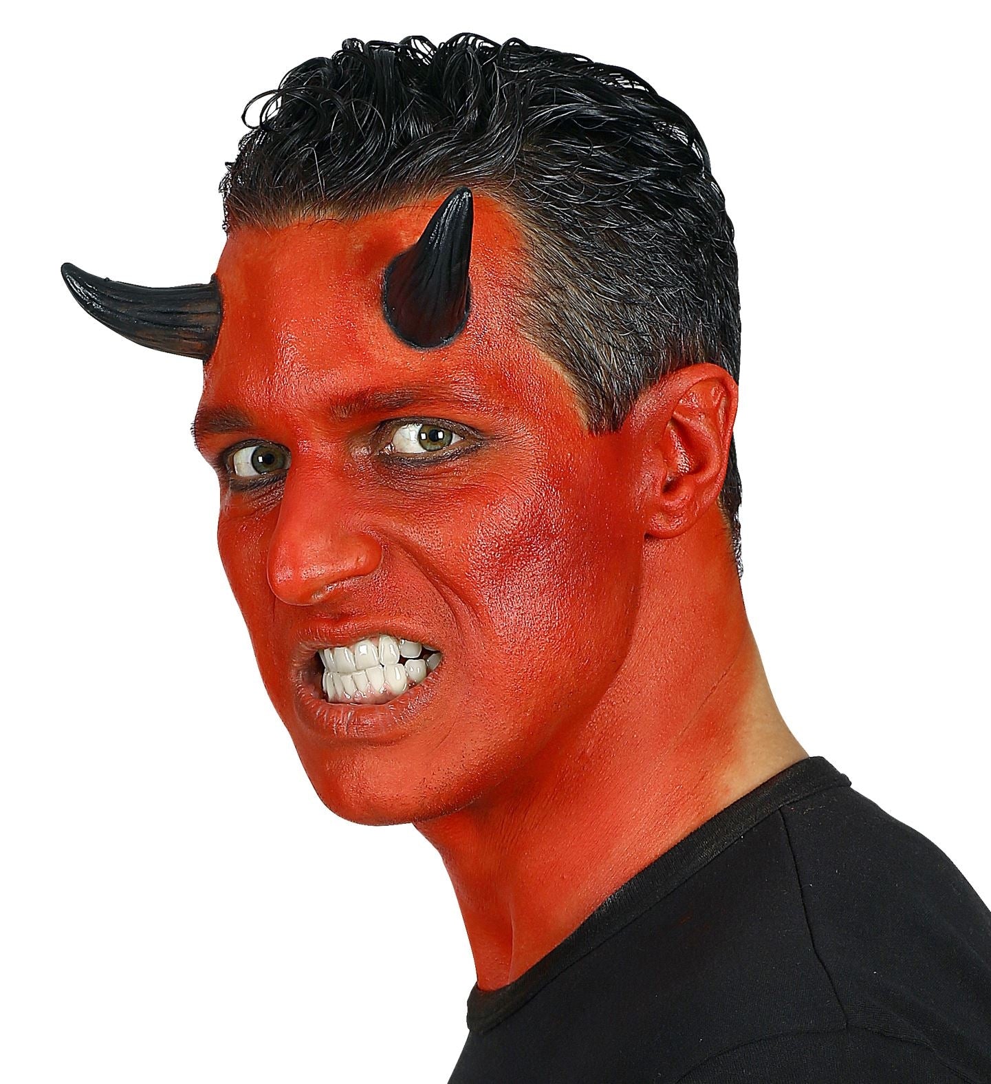 Cornes de démon avec colle pro (3 couleurs au choix)