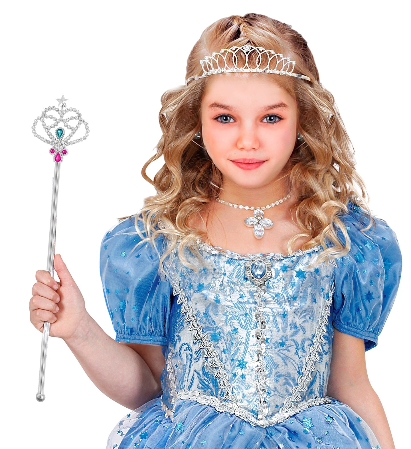 Baguette magique princesse argent