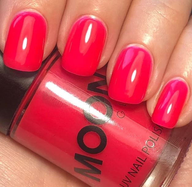 Vernis à Ongles UV Fluo rouge - Moon Créations