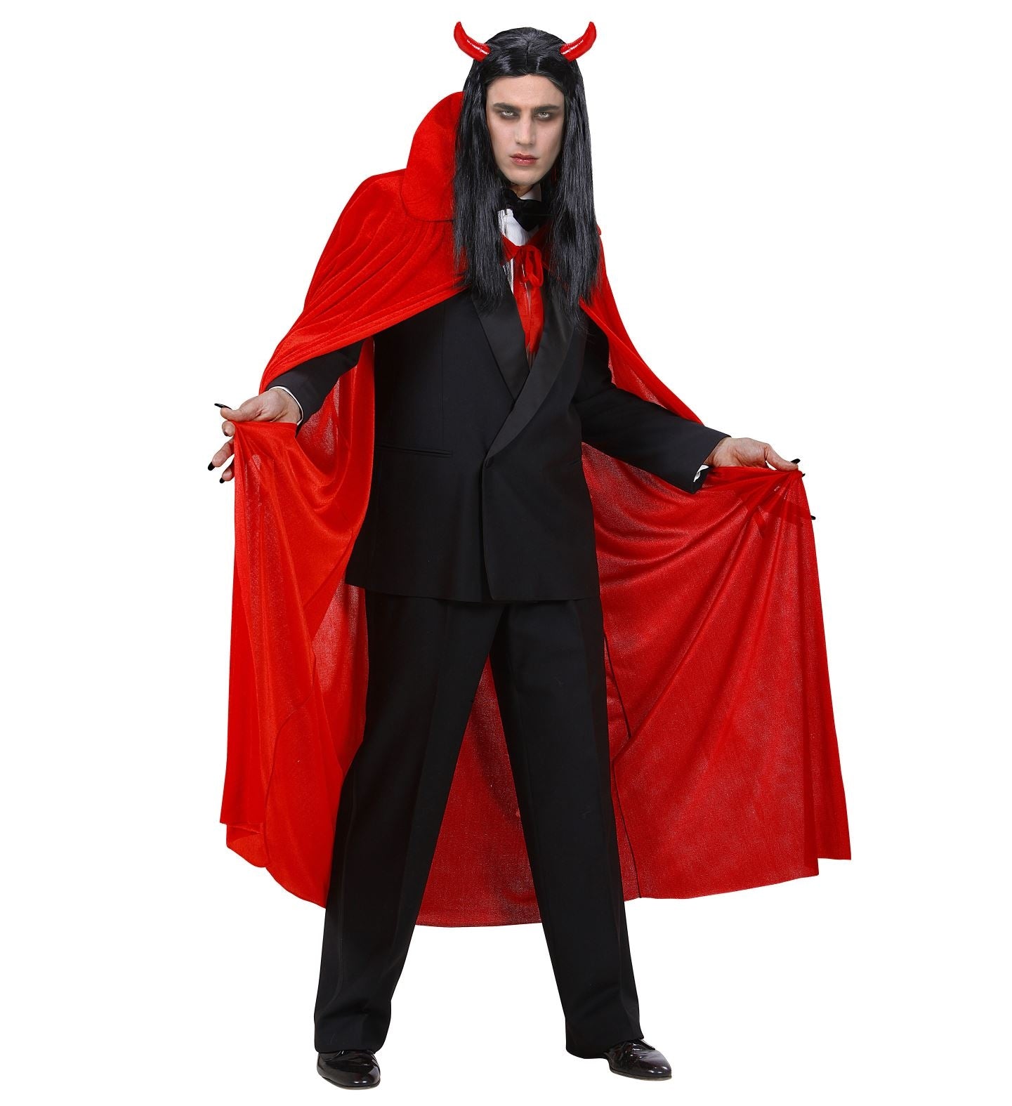 Cape velours rouge 145 cm adulte