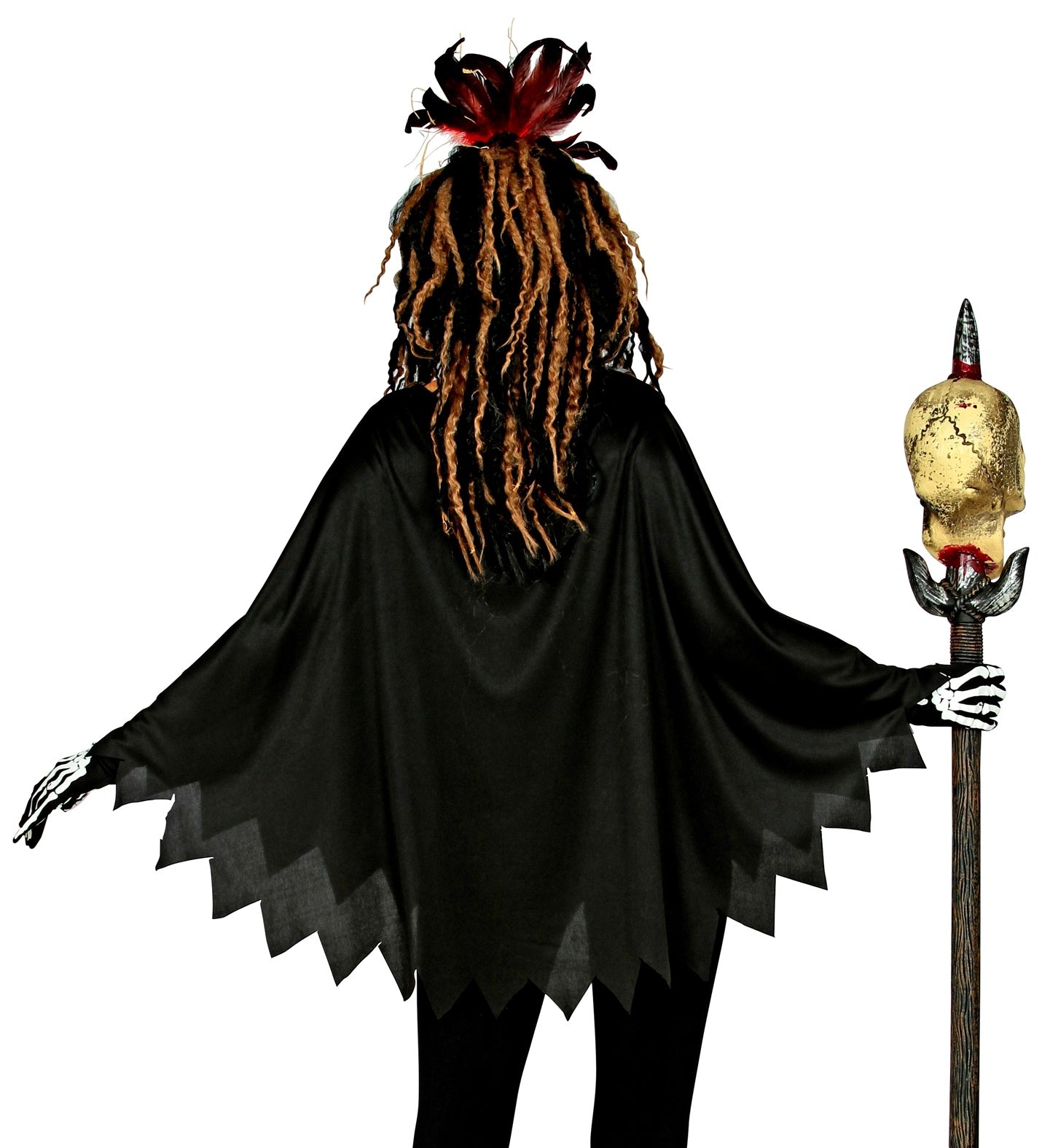 Déguisement Vaudou Femme (poncho imprimé)