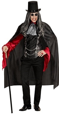 Cape Noire adulte 120 cm : Mystère et élégance assurés