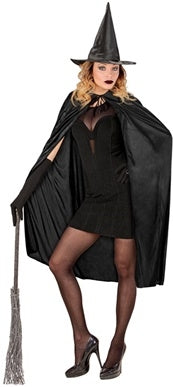 Cape Noire adulte 120 cm : Mystère et élégance assurés