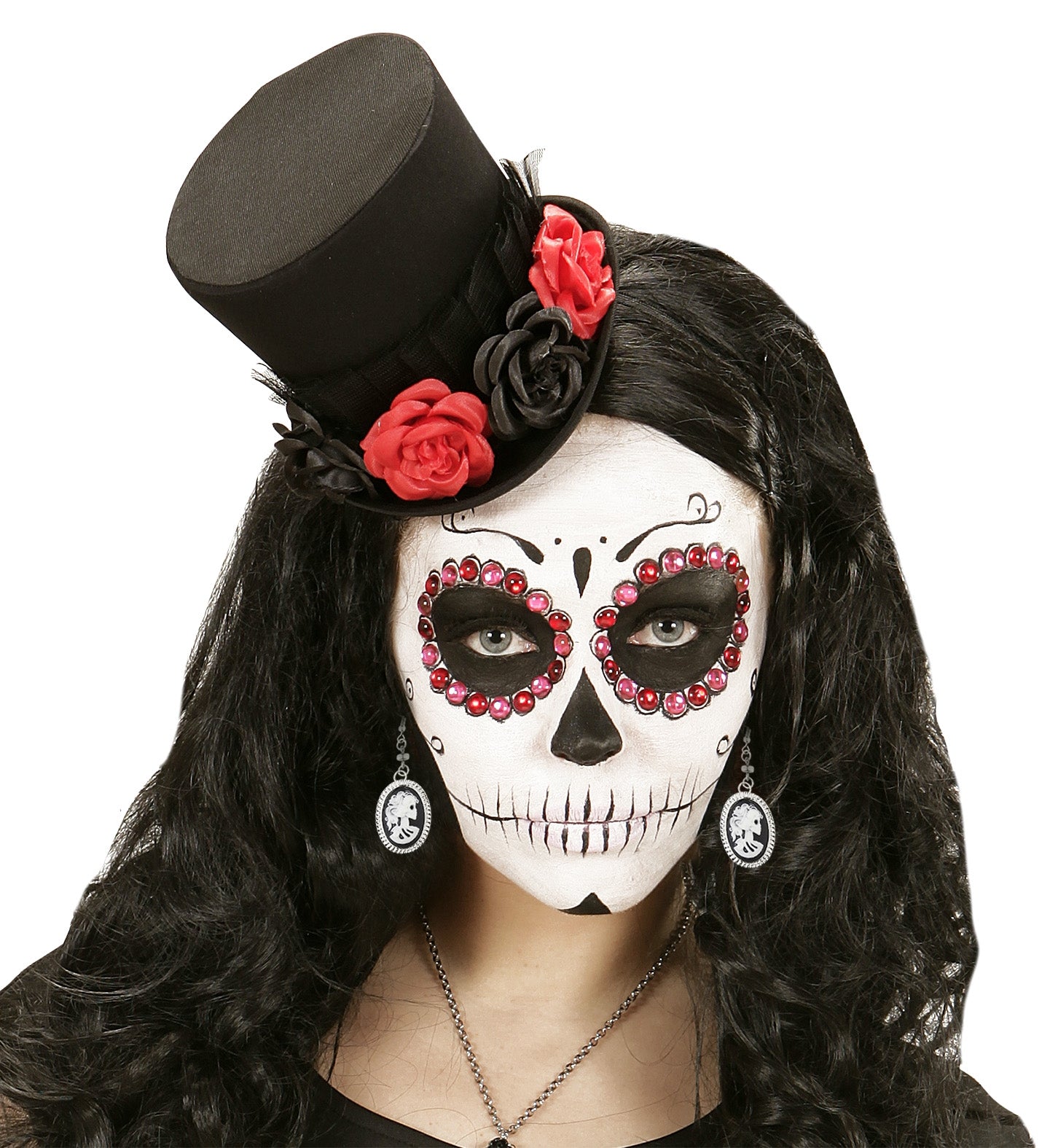 Boucles d'oreilles Camée squelette - Halloween