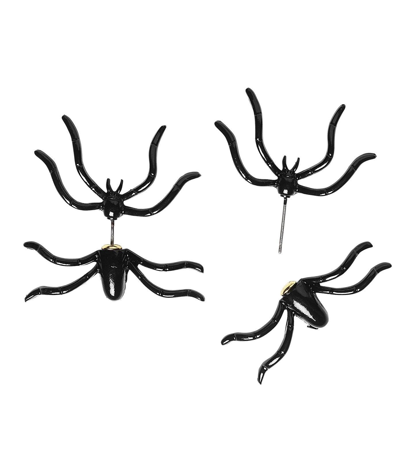 Boucles d'oreilles Araignée à travers l'oreille