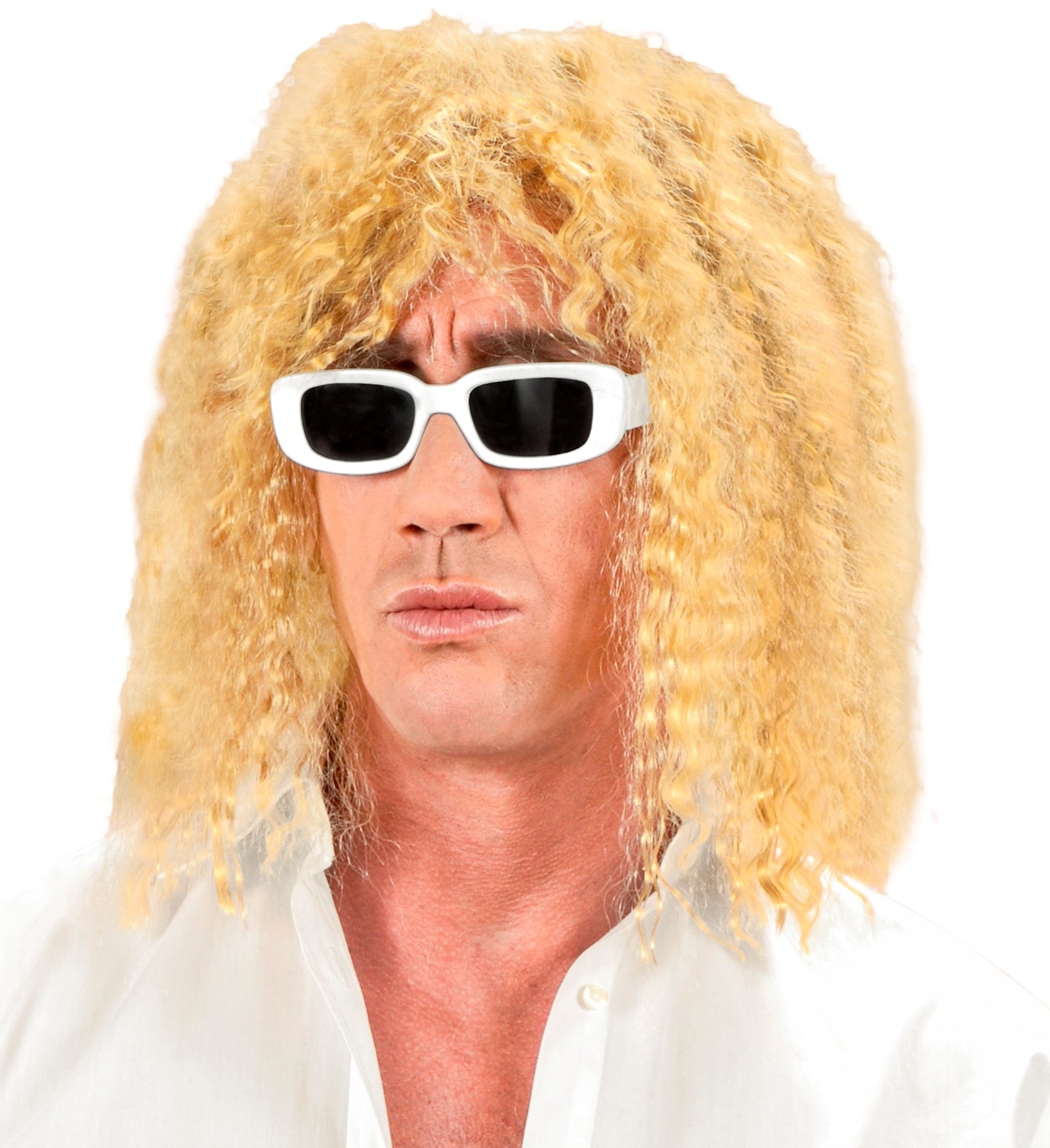 Lunettes blanches chanteur des années 80