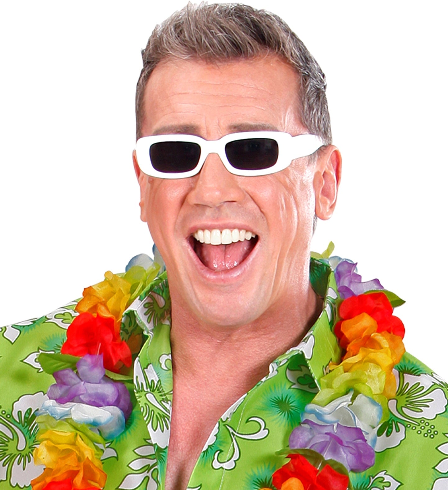 Lunettes blanches chanteur des années 80