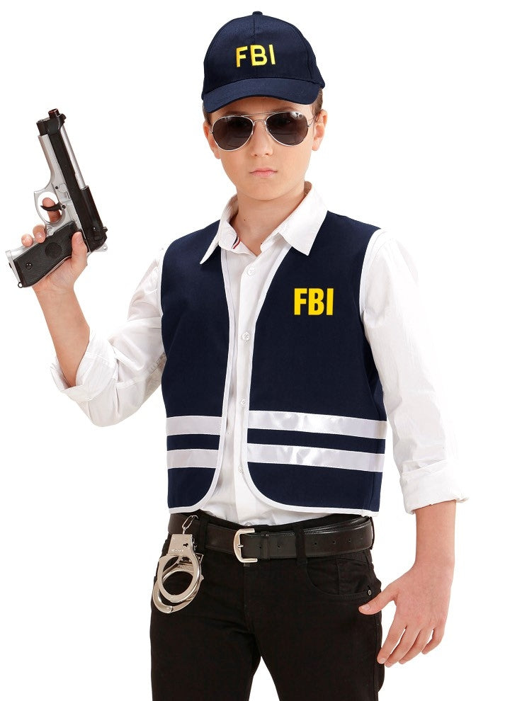 Set Agent du FBI Enfant (gilet, casquette)