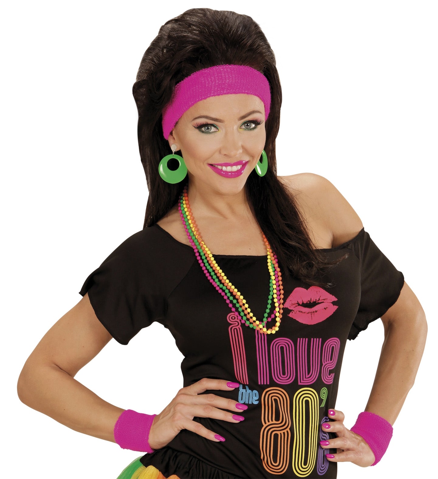 Paire de boucles d'oreilles Fluo 2 couleurs au choix