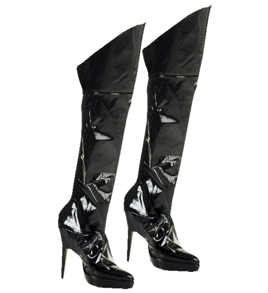 Surbottes sexy aspect vinyle, femme, rouge ou noir