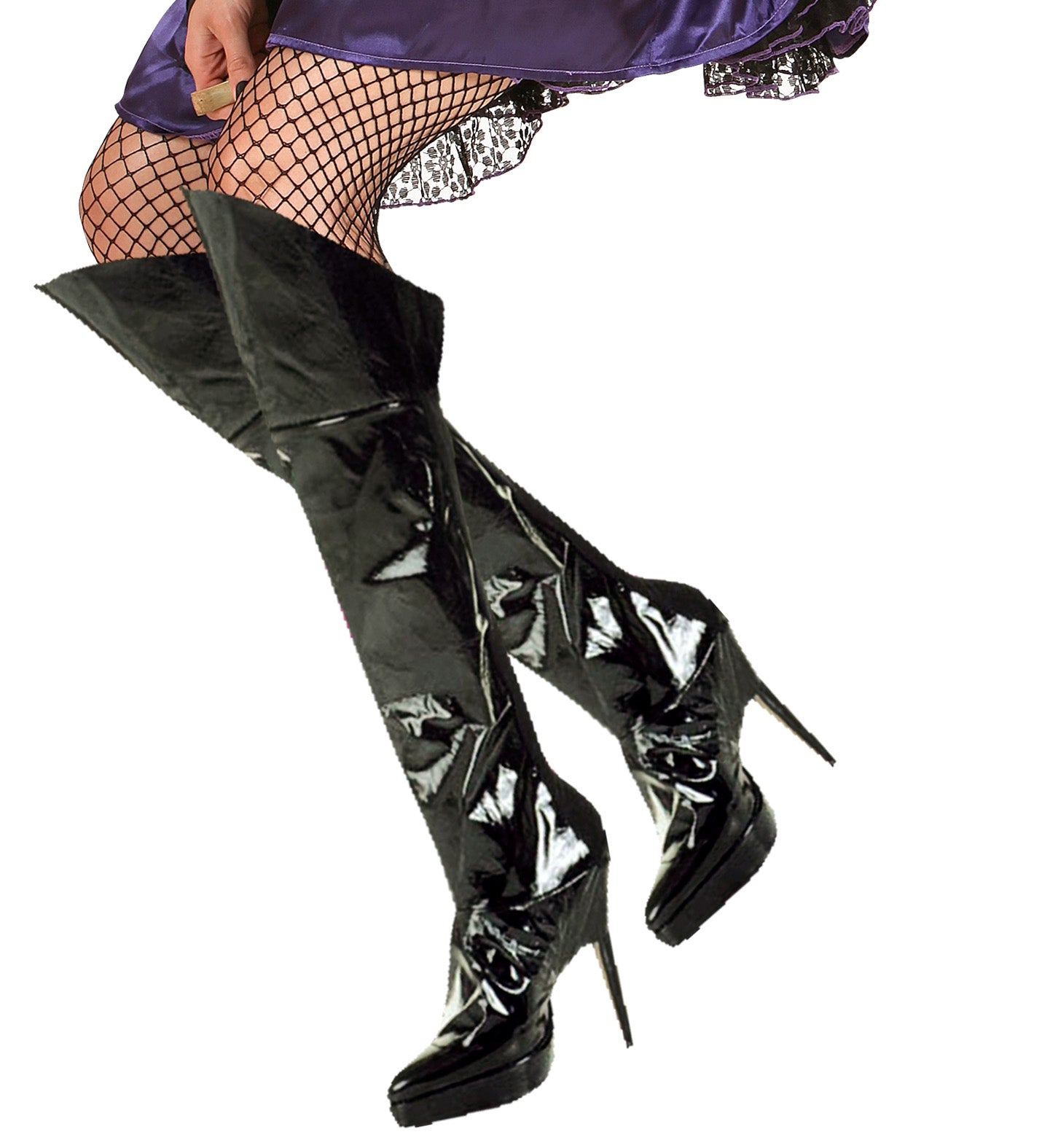 Surbottes sexy aspect vinyle, femme, rouge ou noir