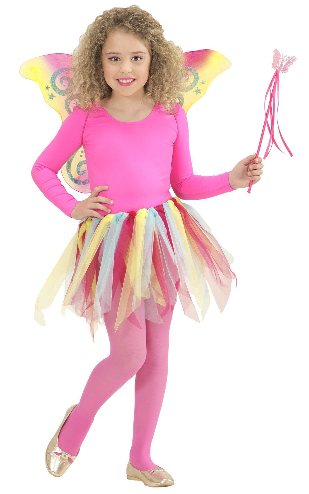 Ailes de fée rose pailletée pour fille
