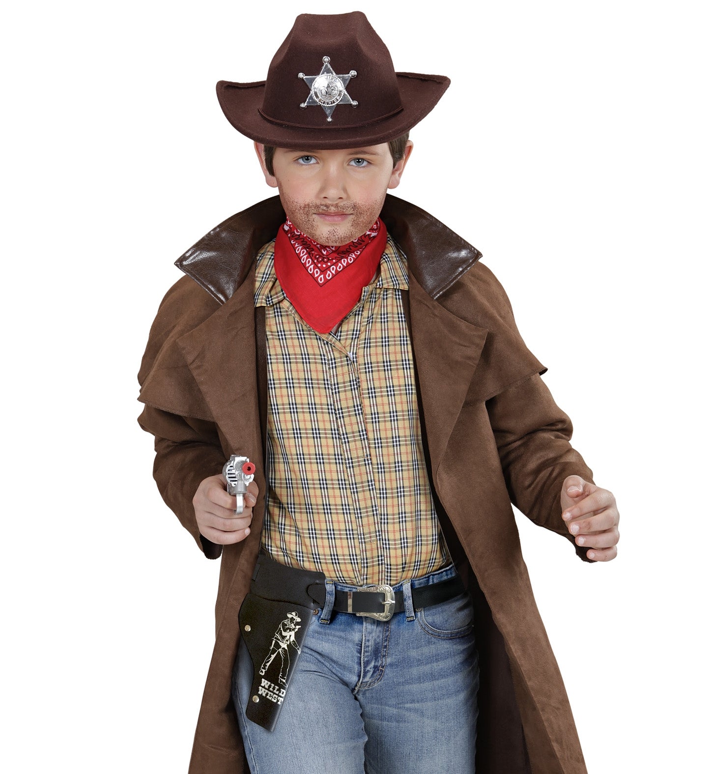Holster pour pistolet de cow-boy noir pour enfant