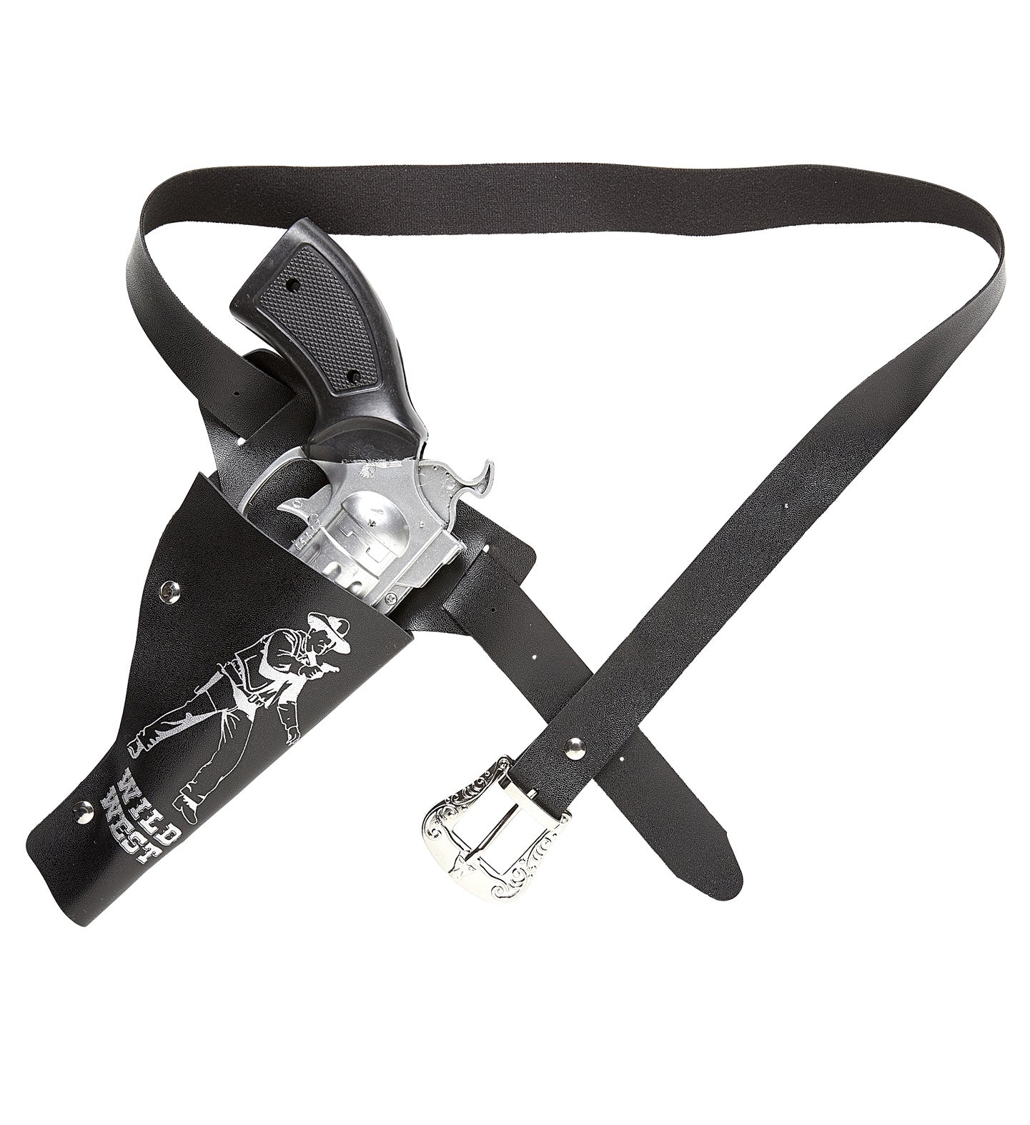 Holster pour pistolet de cow-boy noir pour enfant