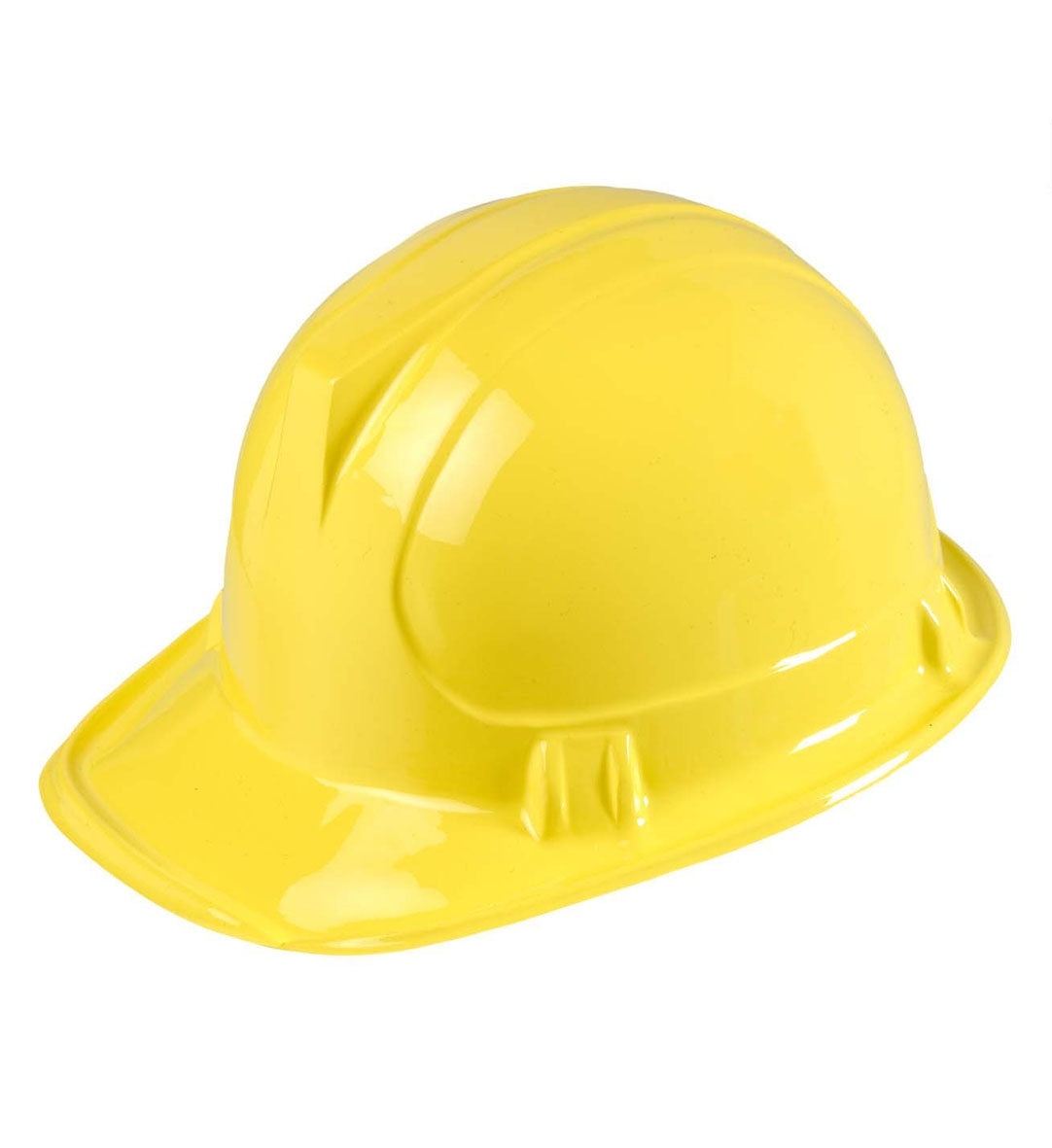 Casque de chantier jaune adulte en pvc