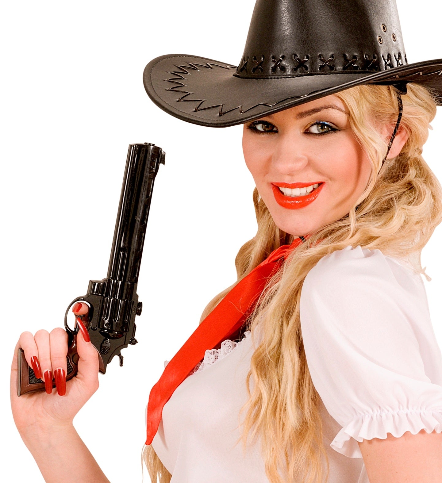 Pistolet à eau cowboy de 30 cm : jeu d'eau amusant et rafraîchissant